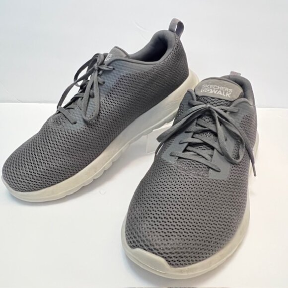 Skechers Men's Go Walk Max-54601 Sneakers, Charcoal, U.S. Size 12 Wide - Picture 6 of 12